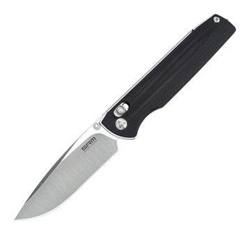 Ніж складаний туристичний SRM Terrier 258L-GB (9.3 см) D2 / G10 чорний