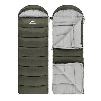 Спальник з капюшоном Naturehike U150 NH20MSD07, (11&deg;C), лівий, зелений 59429 фото