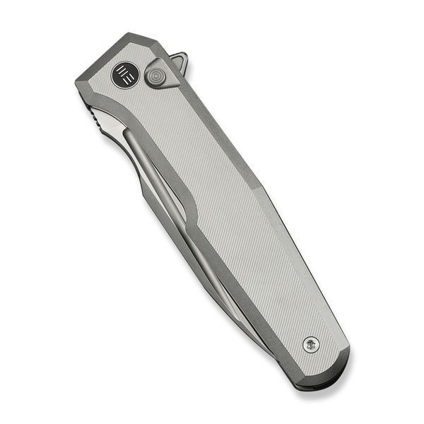 Ніж складаний туристичний Weknife Dressytak (8.6 см) Bohler M390 / Titanium сірий