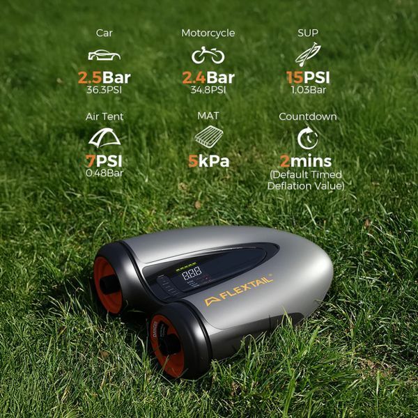 Насос кемпінговий для накачування човнів, сапів, Flextail Evo Sup Pump Pro, чорний