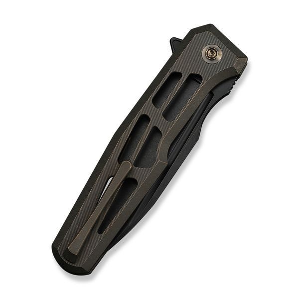 Ніж складаний туристичний Weknife Dressytak (8.6 см) Bohler M390 / Titanium бронзовий 75383 фото