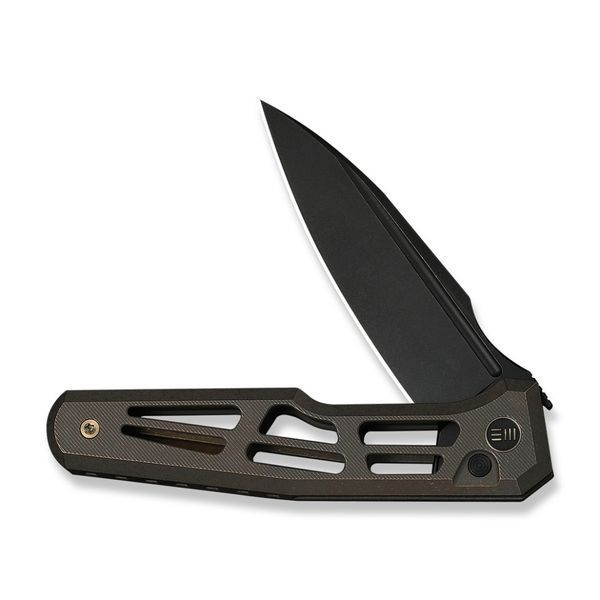 Ніж складаний туристичний Weknife Dressytak (8.6 см) Bohler M390 / Titanium бронзовий 75383 фото