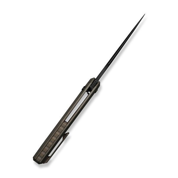 Ніж складаний туристичний Weknife Dressytak (8.6 см) Bohler M390 / Titanium бронзовий 75383 фото