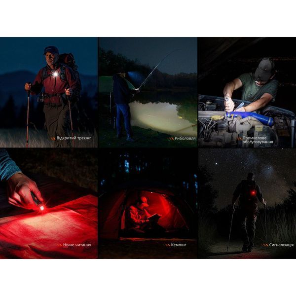Ліхтар ручний Fenix SW05R-RED LED чорний 69252 фото