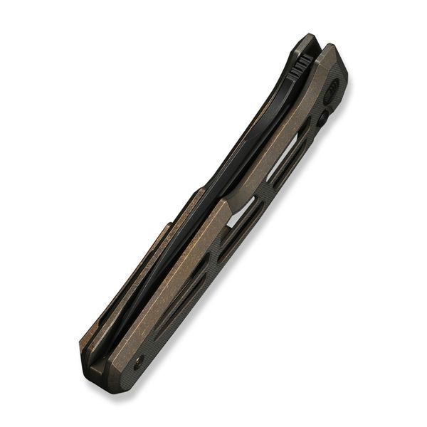 Ніж складаний туристичний Weknife Dressytak (8.6 см) Bohler M390 / Titanium бронзовий 75383 фото