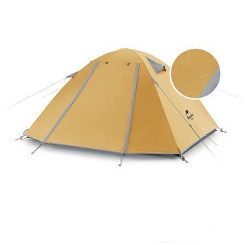 Намет двомісний Naturehike P-Series NH18Z022-P 210T/65D, жовтий 59443 фото