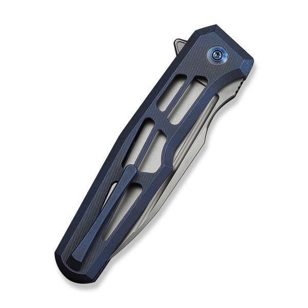 Ніж складаний туристичний Weknife Dressytak (8.6 см) Bohler M390 / Titanium синій 75384 фото