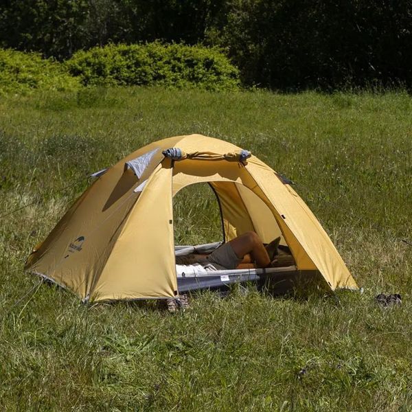 Намет двомісний Naturehike P-Series NH18Z022-P 210T/65D, жовтий 59443 фото