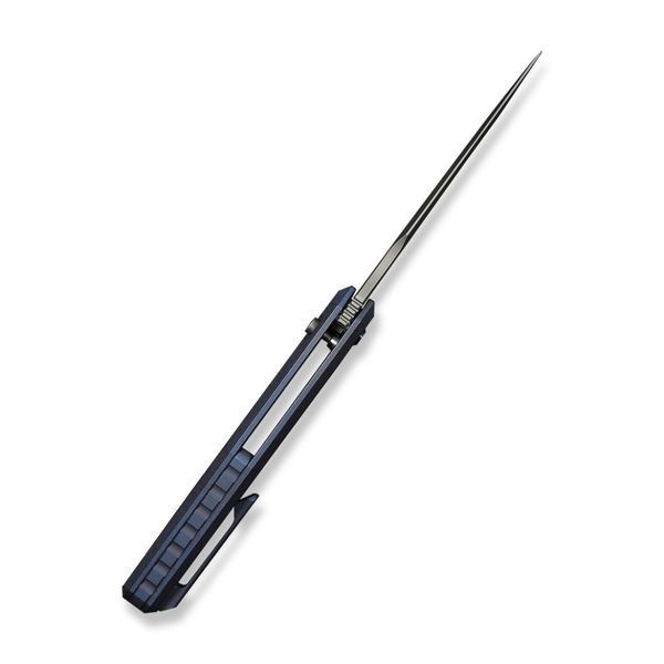 Ніж складаний туристичний Weknife Dressytak (8.6 см) Bohler M390 / Titanium синій 75384 фото