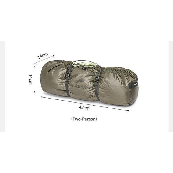 Намет двомісний Naturehike Opalus, UL, CNK2450WS036, темно-зелений 71476 фото