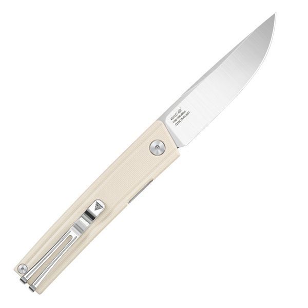 Ніж складаний туристичний SRM Gent 401LC-GT (8.3 см) 10Cr / G10 білий 72958 фото