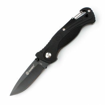Ніж складаний кишеньковий Ganzo G611 (7.5 см) 420C / пластик чорний