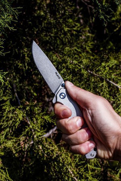 Ніж складаний туристичний Ruike P801-SF, (8.6 см) 14C28N / 3cr14n сірий 45084 фото