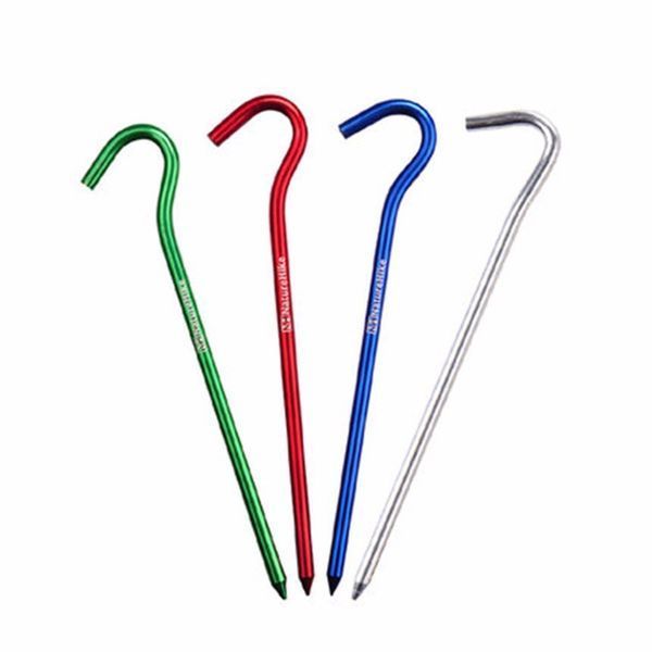 Кілки з гачком алюмінієві Naturehike NH15A008-I, 16 см (8 шт)