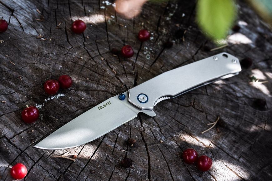 Ніж складаний туристичний Ruike P801-SF, (8.6 см) 14C28N / 3cr14n сірий 45084 фото