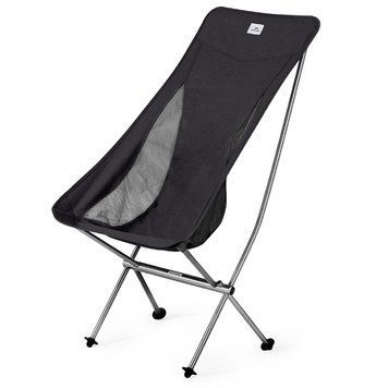 Крісло складане Naturehike Stellaluna L04 CNK2450JJ015, розмір L, алюміній, чорне