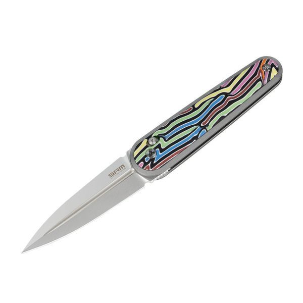 Ніж складаний кишеньковий SRM Twin 251MB-GX (7.6 см) N690 / G10 різнобарвний 73105 фото