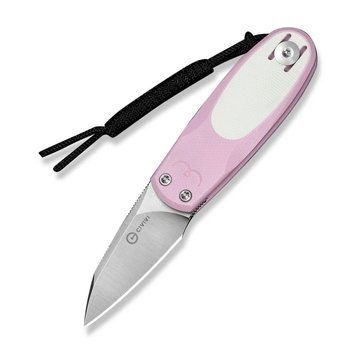 Ніж складаний кишеньковий Civivi Purr, (4.65 см) Nitro-V / G10 рожевий/білий 1-74391-2 фото
