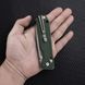 Ніж складаний туристичний SRM Rubik 7228B-MG (8.7 см) 14C28N / Micarta зелений