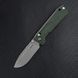 Ніж складаний туристичний SRM Rubik 7228B-MG (8.7 см) 14C28N / Micarta зелений