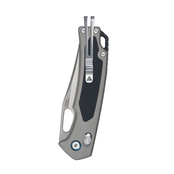 Ніж складаний туристичний SRM Retriever 9203-AK (9 см) 140Cr / G10 чорно-сірий 73114 фото