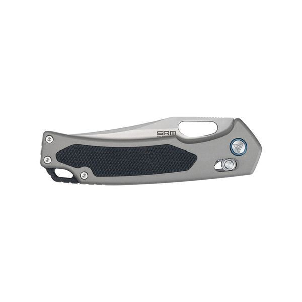 Ніж складаний туристичний SRM Retriever 9203-AK (9 см) 140Cr / G10 чорно-сірий 73114 фото