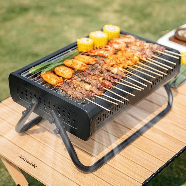 Гриль настільний туристичний Naturehike Misty CNK2650CF011, чорний 74716 фото