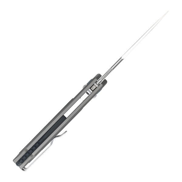 Ніж складаний туристичний SRM Retriever 9203-AK (9 см) 140Cr / G10 чорно-сірий 73114 фото