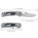 Ніж складаний туристичний SRM Retriever 9203-AK (9 см) 140Cr / G10 чорно-сірий 73114 фото 10