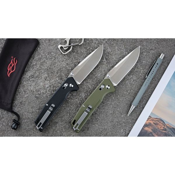 Ніж складаний туристичний Firebird FB7601 (8.7 см) 440С / G10 чорний