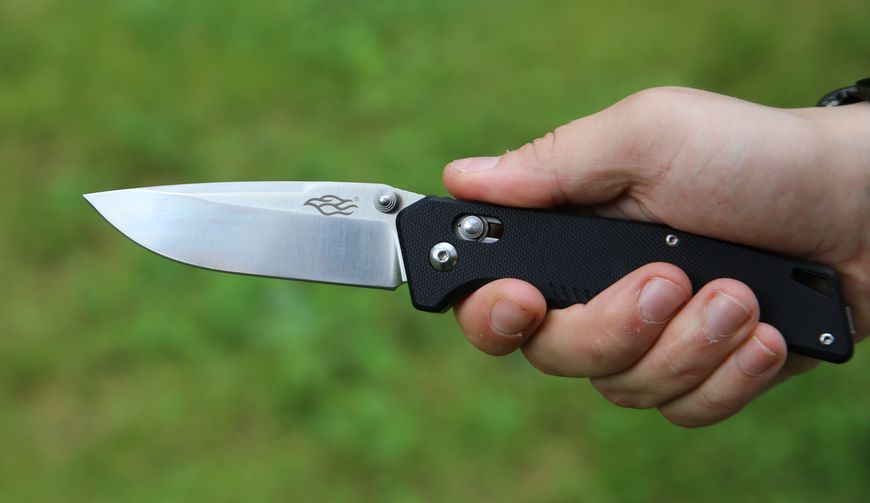 Ніж складаний туристичний Firebird FB7601 (8.7 см) 440С / G10 чорний