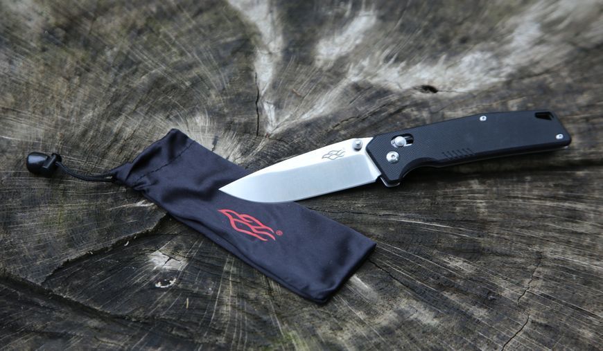 Ніж складаний туристичний Firebird FB7601 (8.7 см) 440С / G10 чорний
