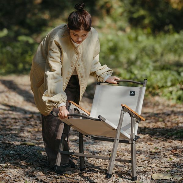 Крісло складане Naturehike CNK2550JJ010, сталь, бежевий