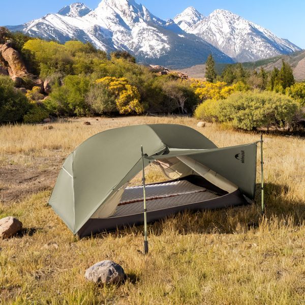 Намет надлегкий двомісний Naturehike Mongar Hiking Tent Pro CNK2550WS037, 20D, зелений 74461 фото