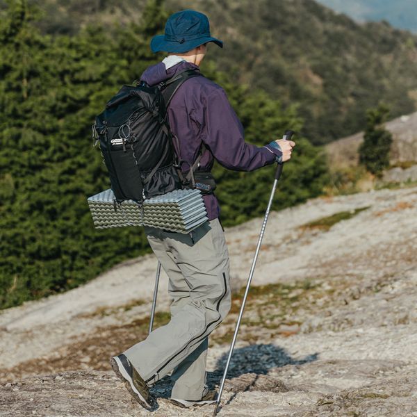 Килимок туристичний складаний двомісний IXPE Naturehike CNK2450WS044 з алюмінієвою плівкою, 200x120x1.8 см, оливковий 70908 фото