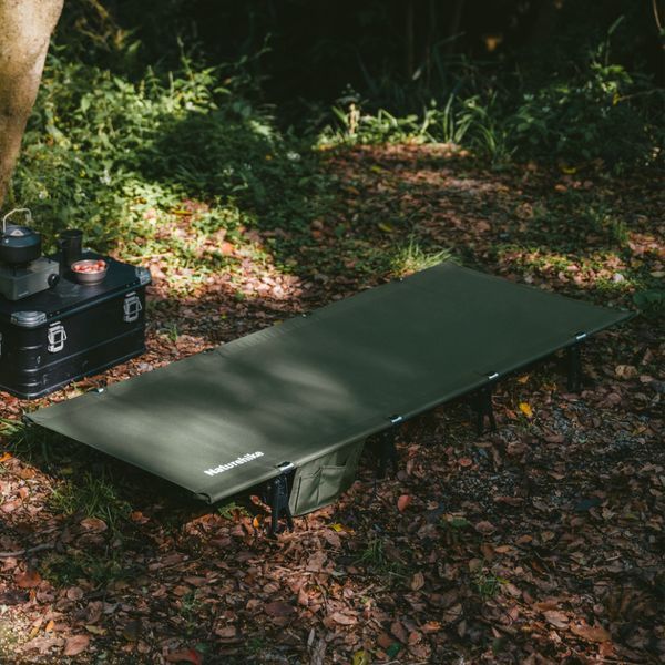 Ліжко складане Naturehike XJC08 CNK2550WS020, поліестер / алюміній, зелений