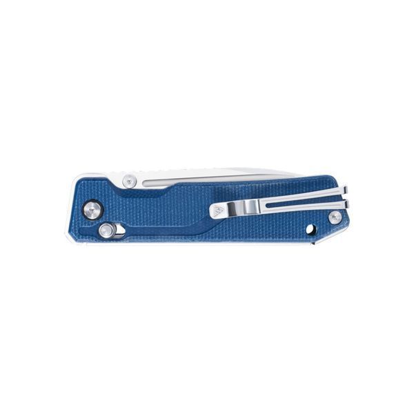 Ніж складаний туристичний SRM Rubik 7228B-ME2 (8.7 см) 14C28N / Micarta блакитний 73112 фото
