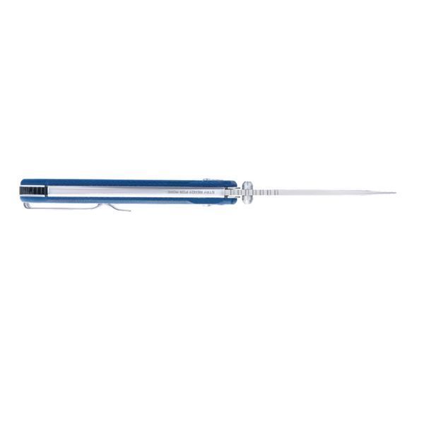Ніж складаний туристичний SRM Rubik 7228B-ME2 (8.7 см) 14C28N / Micarta блакитний 73112 фото