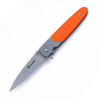 Ніж складаний туристичний Ganzo G743-2 ( 8.7 см) 440С шорсткий / G10 помаранчевий 45058 фото