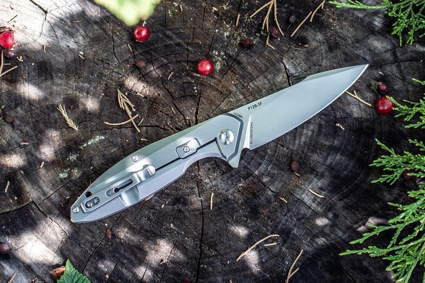 Ніж складаний туристичний Ruike P128-SF, (9.3 см) 14C28N / 3cr14n сірий 44936 фото