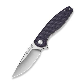 Ніж складаний туристичний Sencut Vyrce (8.9 см) D2 / Canvas Micarta фіолетовий