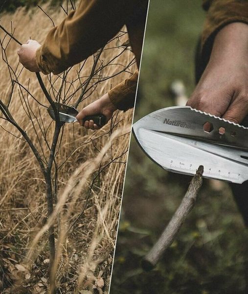 Лопата багатофункціональна Naturehike NH20GJ001, паракорд / нержавіюча сталь 1-57527-2 фото