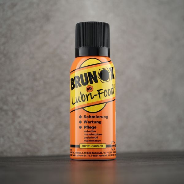 Універсальне мастило для харчового обладнання, спрей Brunox Lubri Food 120ml 44221 фото