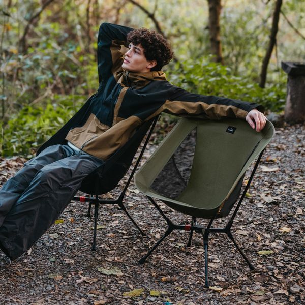 Стілець складаний ультралегкий Naturehike CNK2550JJ013 Yamami YL01, розмір М, алюміній, сірий 72877 фото