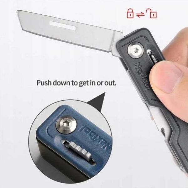 Мультитул NexTool Multi Functional Knife, синій 70347 фото