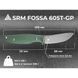 Ніж з чохлом туристичний SRM Fossa 605T-GP, (8.8 см) 14C28N / G10 зелений 75017 фото 11