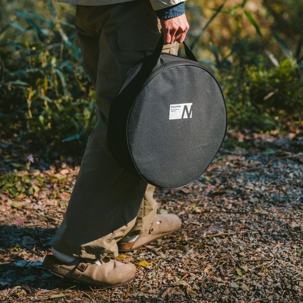 Настільна кругла піч із решіткою гриль та сковорідкою Naturehike CNK2550CF010, 36*32.6*12 см, хромоване залізо 71525 фото