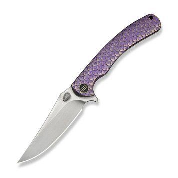 Ніж складаний туристичний Weknife Dracarys, (9.1 см) B&ouml;hler M390 / титан 6AL4V фіолетовий/золотий 74285 фото