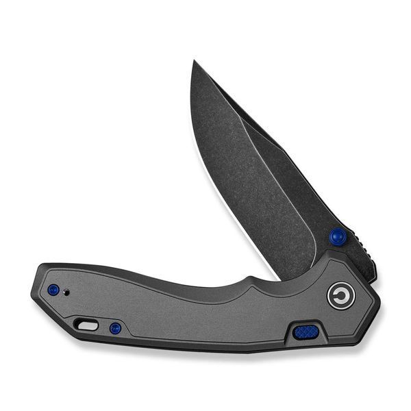 Ніж складаний туристичний Civivi Elite Brova, (8.7 см) CPM S35VN / Aluminum сірий 75359 фото
