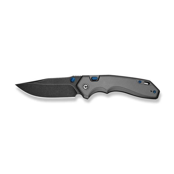 Ніж складаний туристичний Civivi Elite Brova, (8.7 см) CPM S35VN / Aluminum сірий 75359 фото